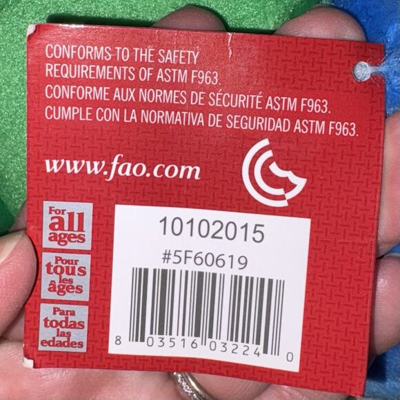 FAO Schwarz Peacock Plush Stuffed Bird Toys R Us Release 2015 w Tags - Picture 11 of 15